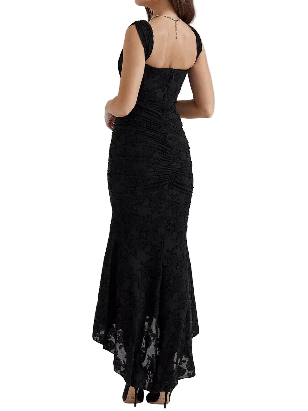 Bella | Μάξι Φλοράλ Φόρεμα Blue Bell (Blue bell floral maxi dress)