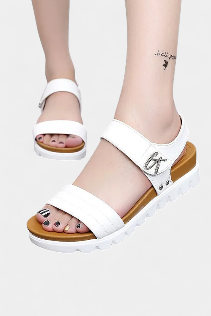 Clothide Casual Platform σανδάλια με διπλό λουρί και ρυθμιζόμενη πόρπη