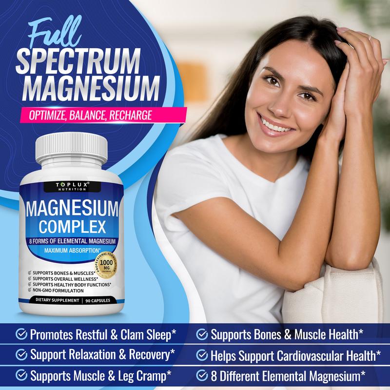 Toplux Magnesium Complex 8-In-1 Daily Magnesium Support