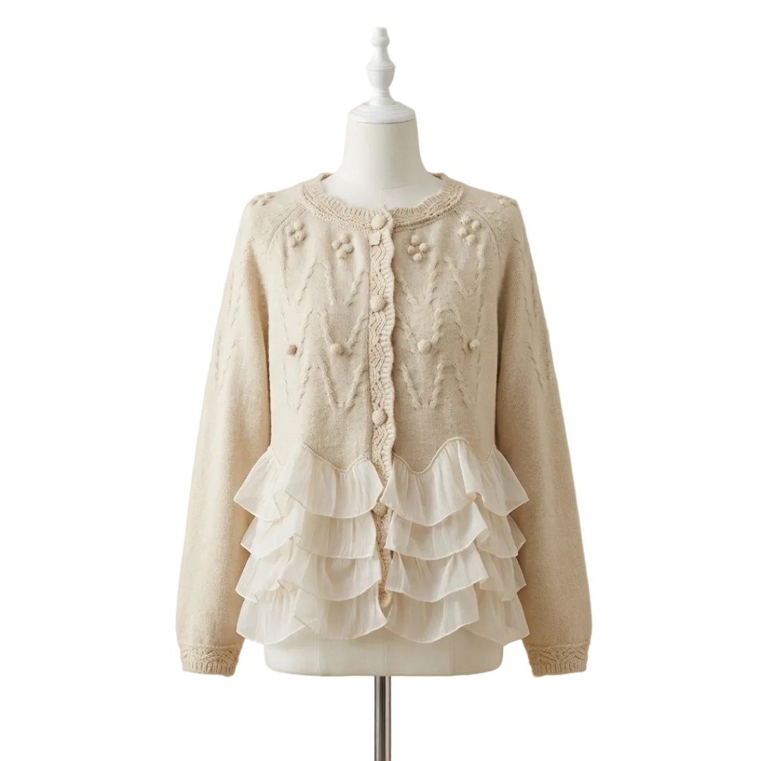 Natalie - Ζακέτα με Βολάν (Ruffle Cardigan)