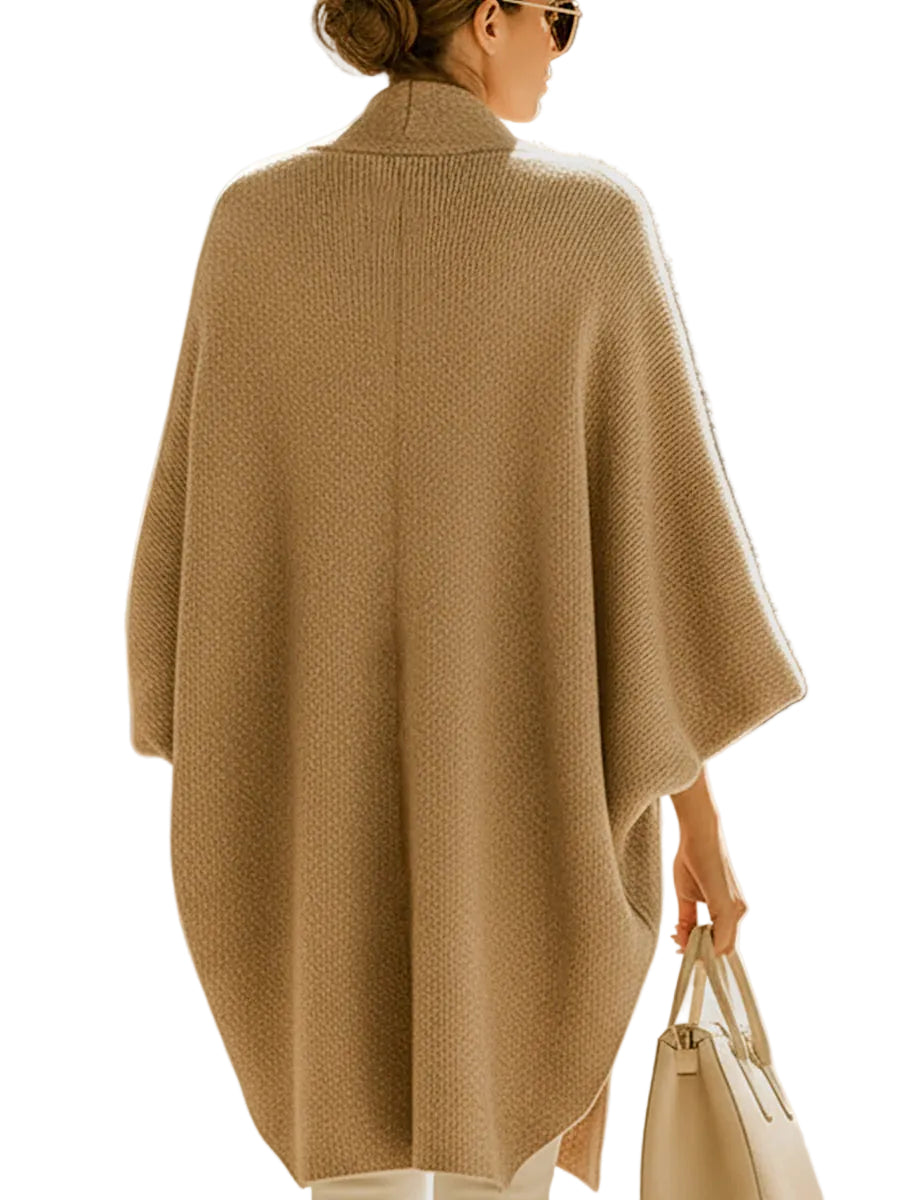 Dani | Μπεζ της Άμμου Oversized Πλεκτή Ζακέτα (Sand Beige Oversized Knit Cardigan)