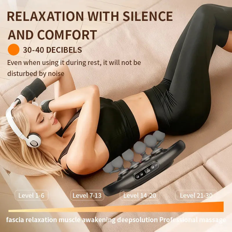 BENBO 20-Ball Massage Gun Quiet Muscle Massager for Back, Shoulders, Legs & Feet