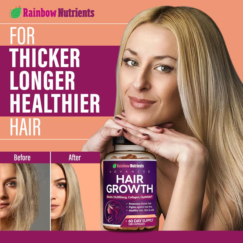 Rainbow Nutrients 24-in-1 Advanced Hair Growth Vitamins