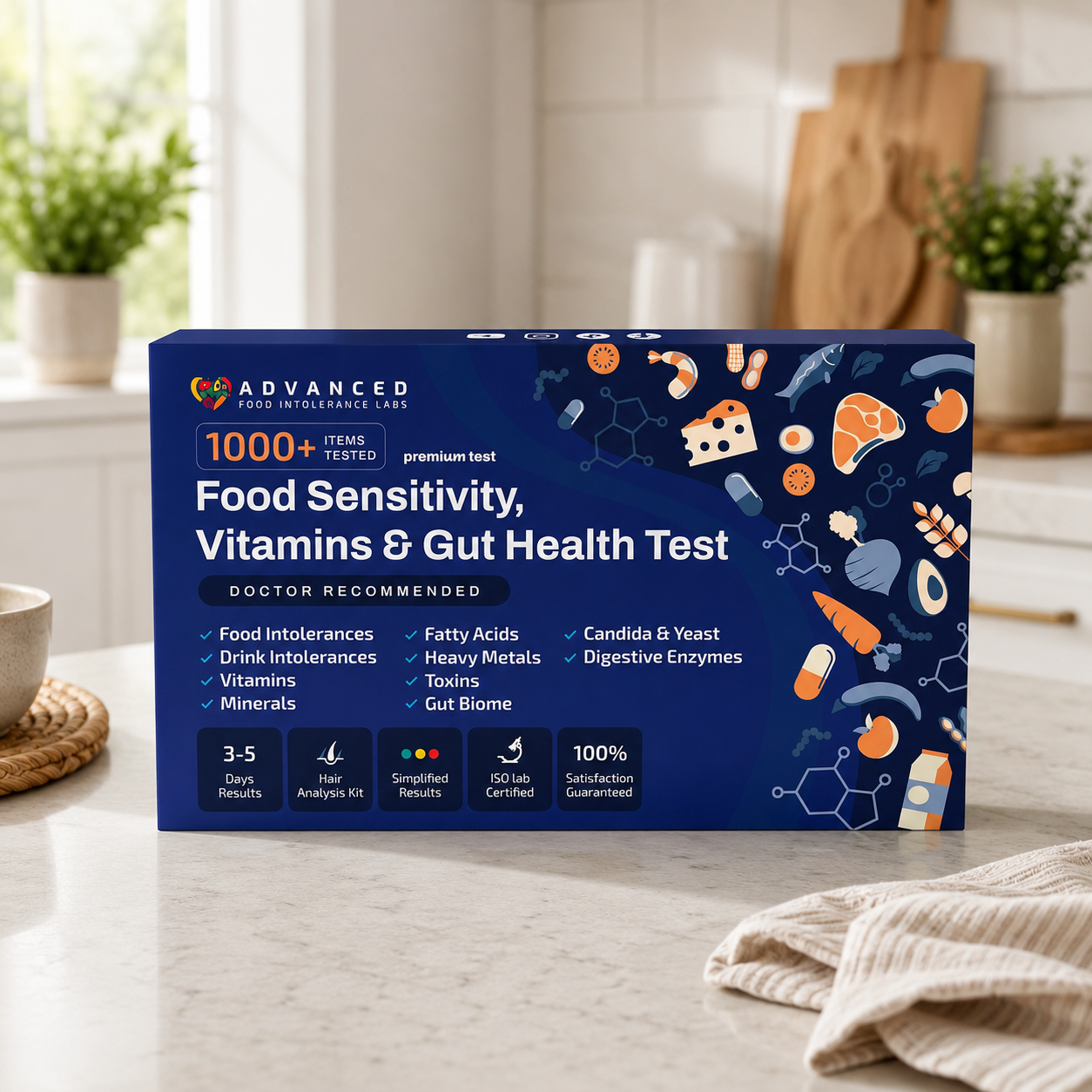 Advanced Food Sensitivity, Vitamins & Gut Health Test
