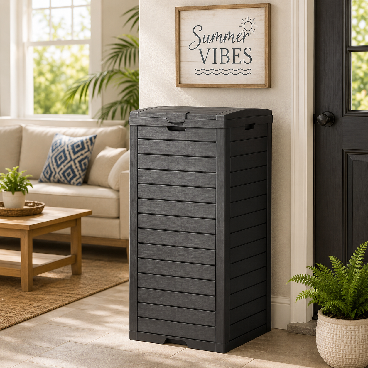 31-gallon outdoor trash can