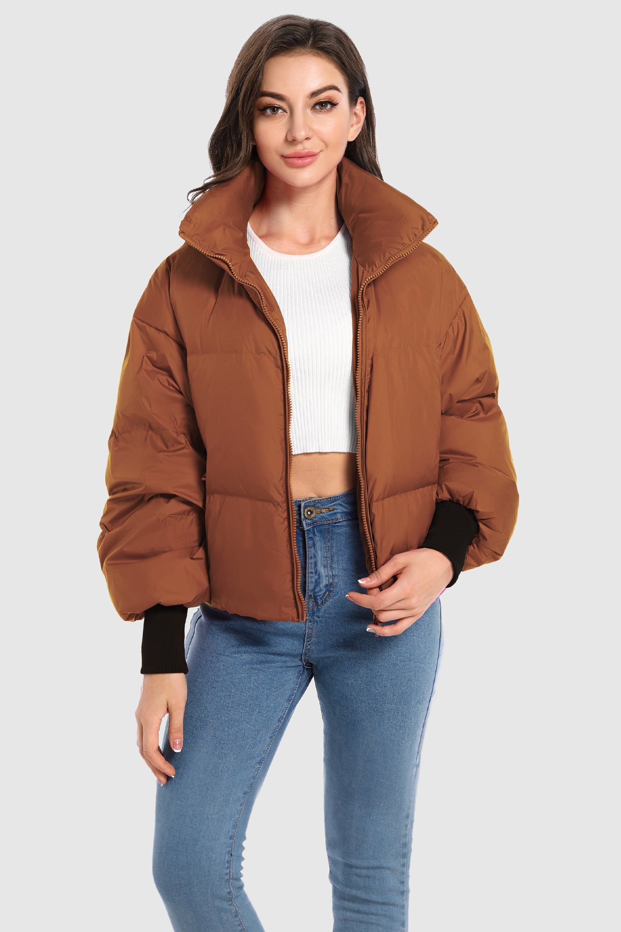 Dela | Κλασικό Κοντό Oversized Πουπουλένιο Παλτό