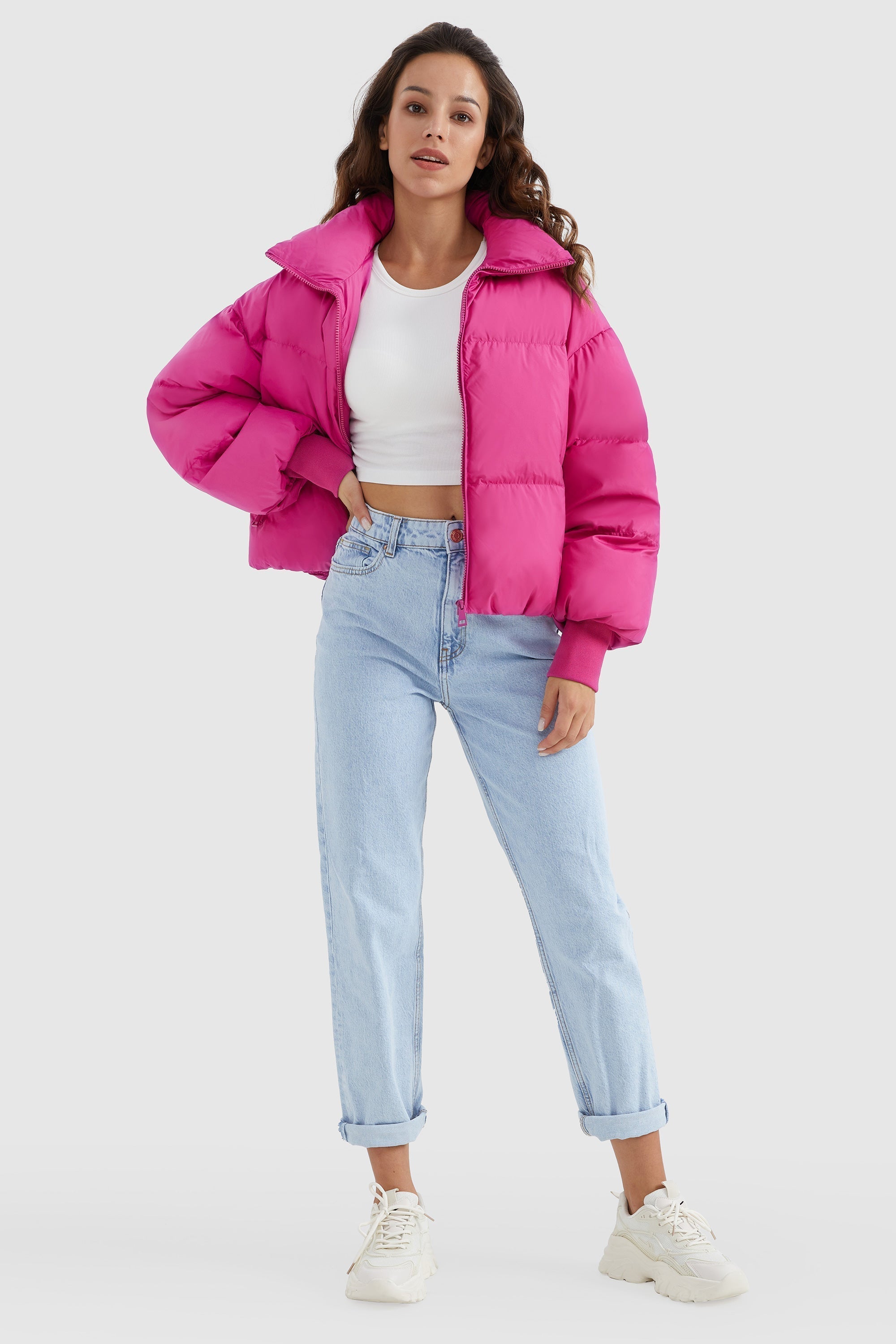 Dela | Κλασικό Κοντό Oversized Πουπουλένιο Παλτό