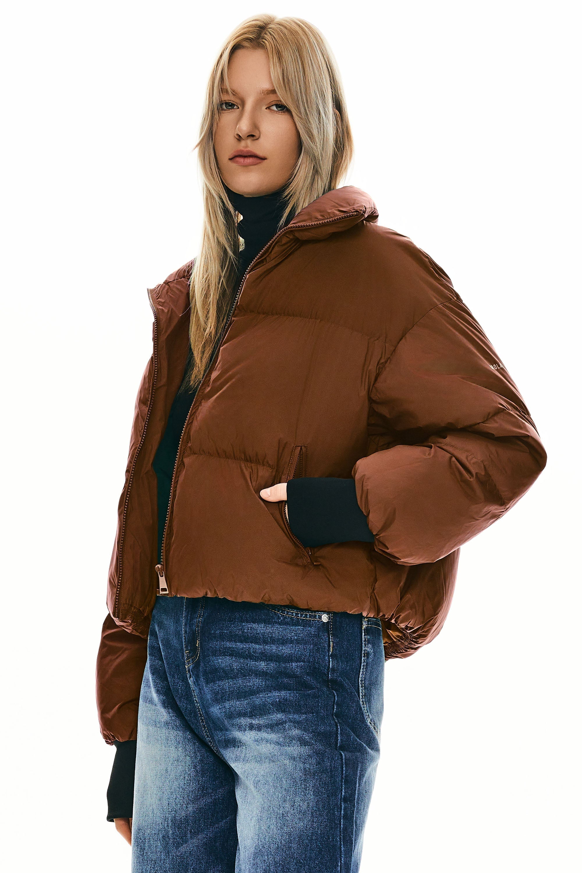 Dela | Κλασικό Κοντό Oversized Πουπουλένιο Παλτό