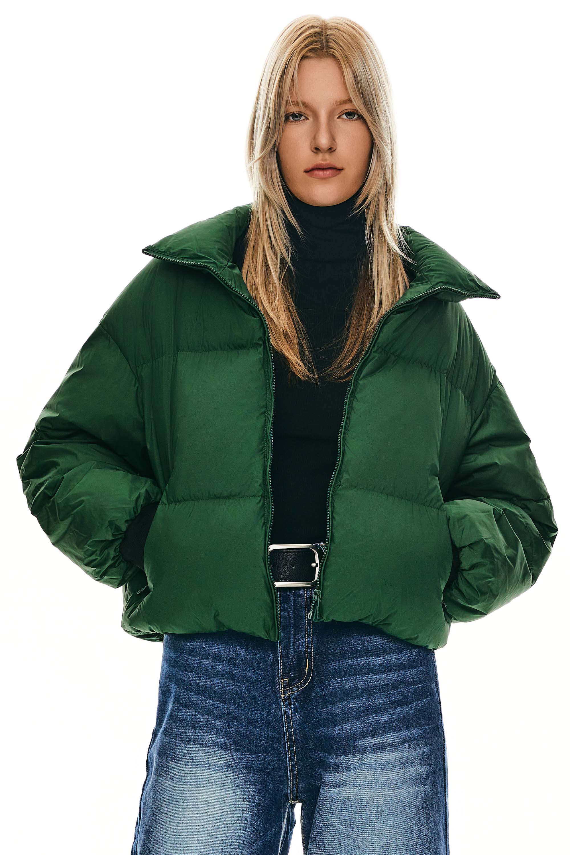 Dela | Κλασικό Κοντό Oversized Πουπουλένιο Παλτό
