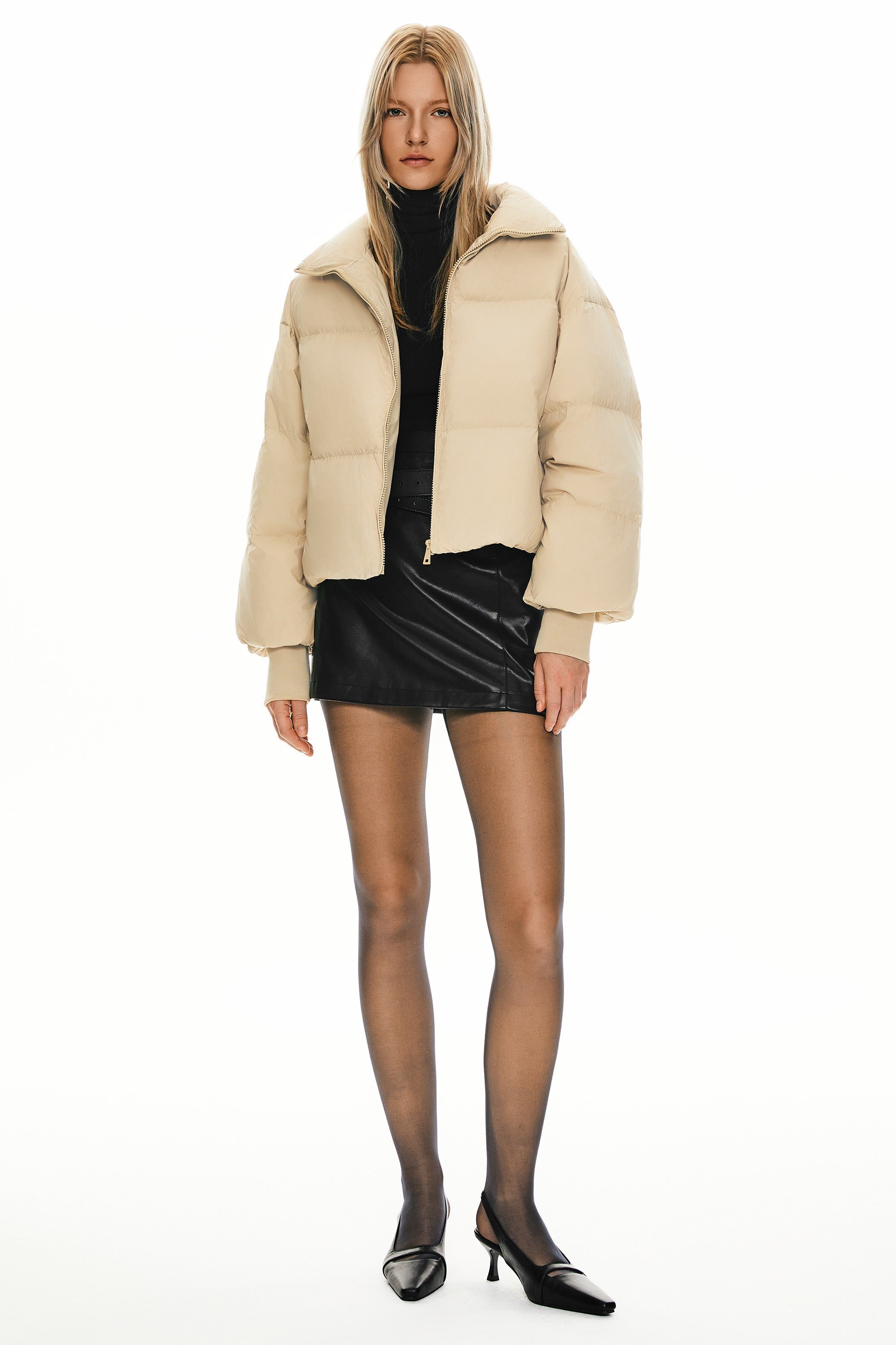 Dela | Κλασικό Κοντό Oversized Πουπουλένιο Παλτό