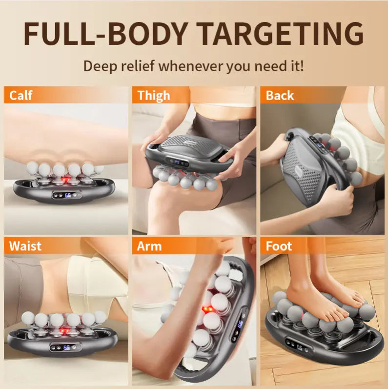 BENBO 20-Ball Massage Gun Quiet Muscle Massager for Back, Shoulders, Legs & Feet