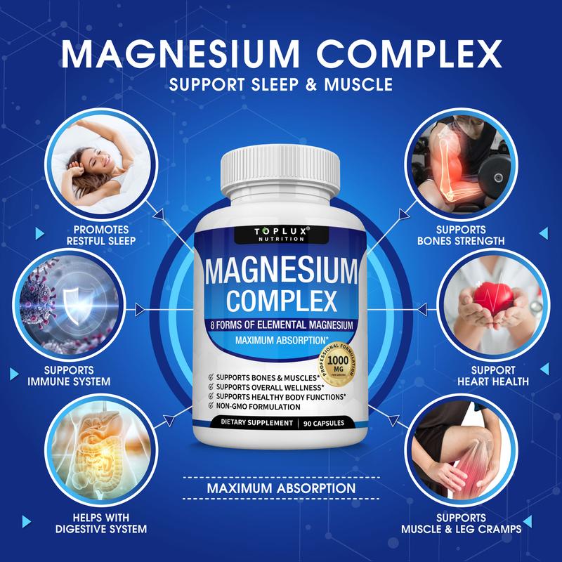 Toplux Magnesium Complex 8-In-1 Daily Magnesium Support