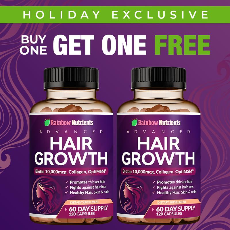 Rainbow Nutrients 24-in-1 Advanced Hair Growth Vitamins