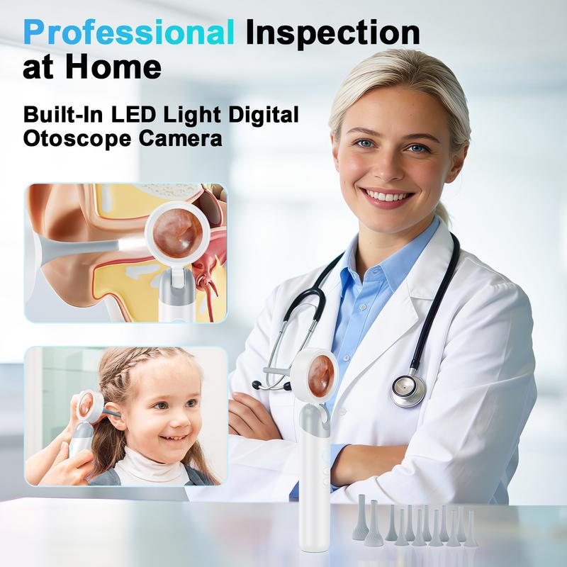 【2026 Upgrade】Aspoven Digital Otoscope: HD Ear Scope for Family & Pet Care