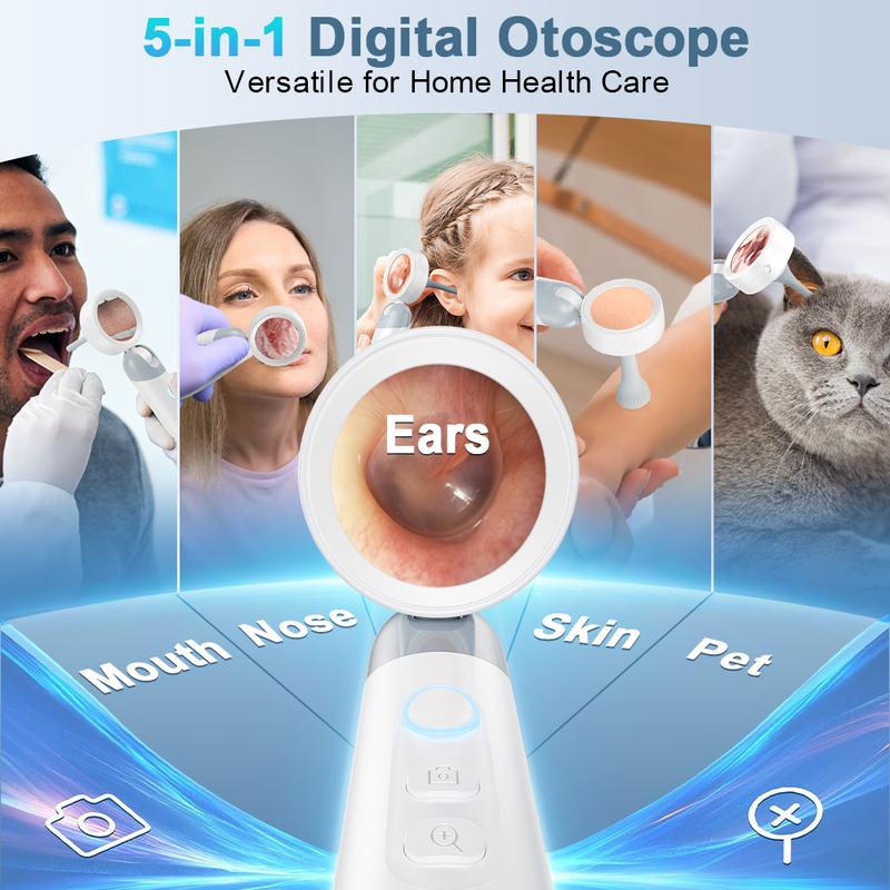 【2026 Upgrade】Aspoven Digital Otoscope: HD Ear Scope for Family & Pet Care