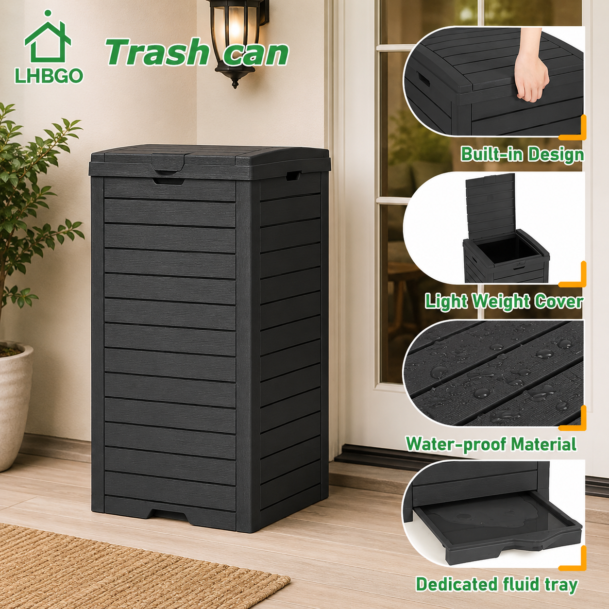 31-gallon outdoor trash can