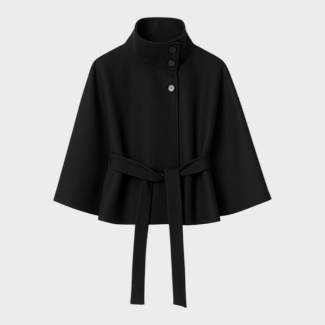 Shayla | Καπα Jacket με Υψηλό Λαιμό και Ζώνη
