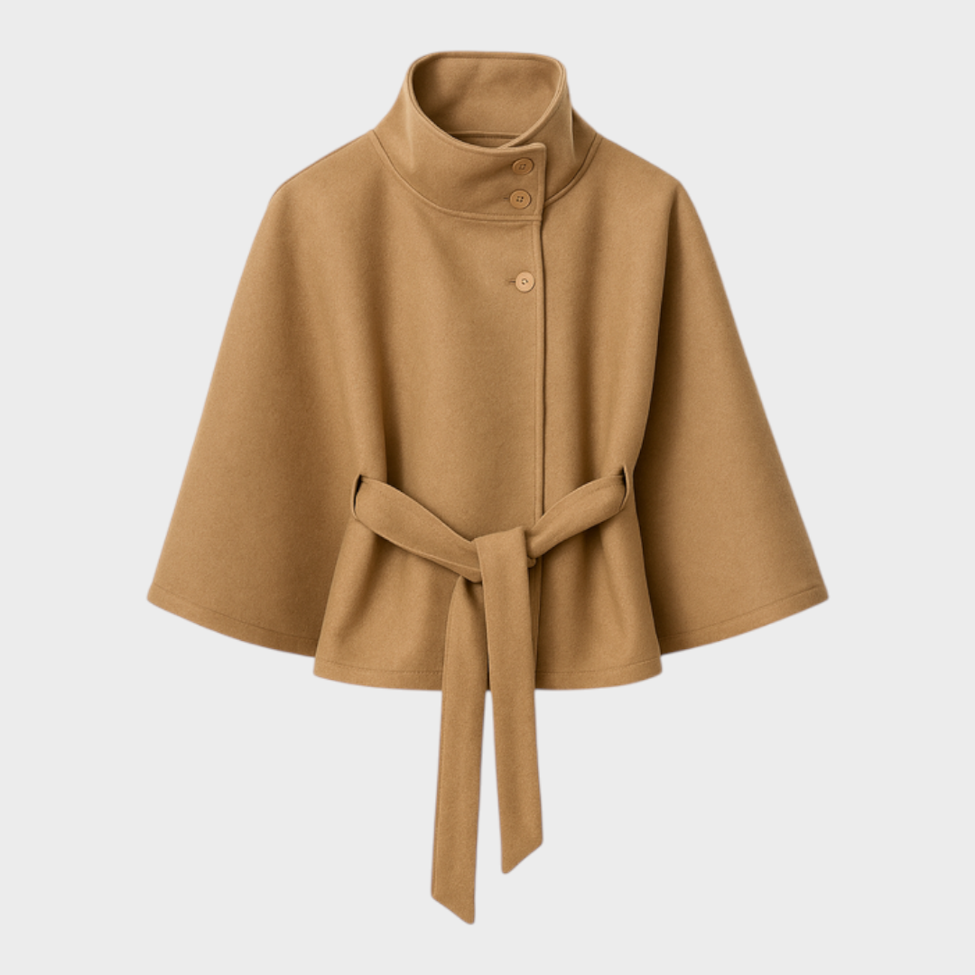 Shayla | Καπα Jacket με Υψηλό Λαιμό και Ζώνη