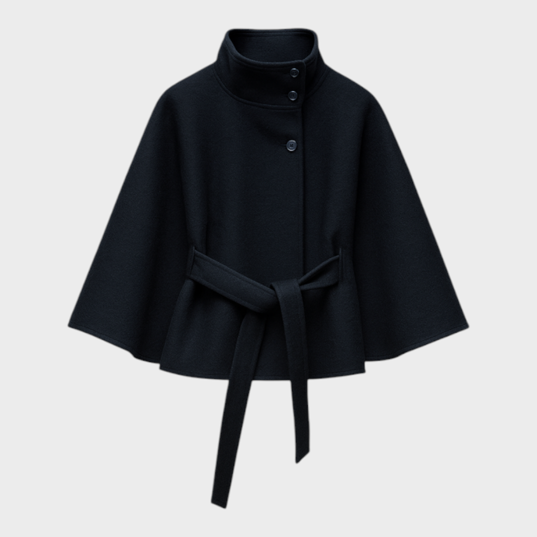 Shayla | Καπα Jacket με Υψηλό Λαιμό και Ζώνη