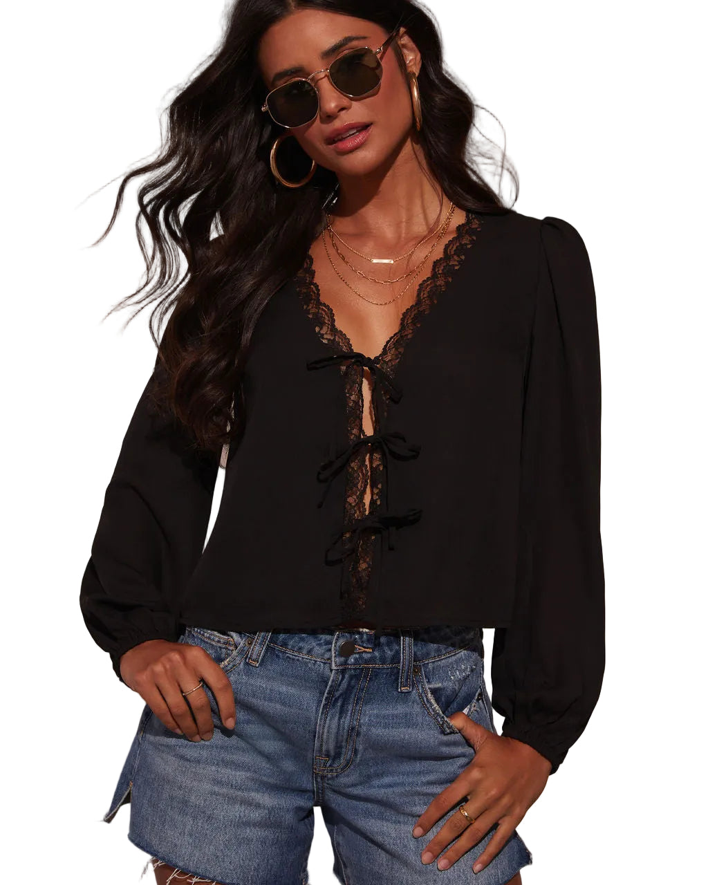 Alice |Alonso Τοπ με Δαντελένια Λεπτομέρεια (Alonso Lace Trim Top)