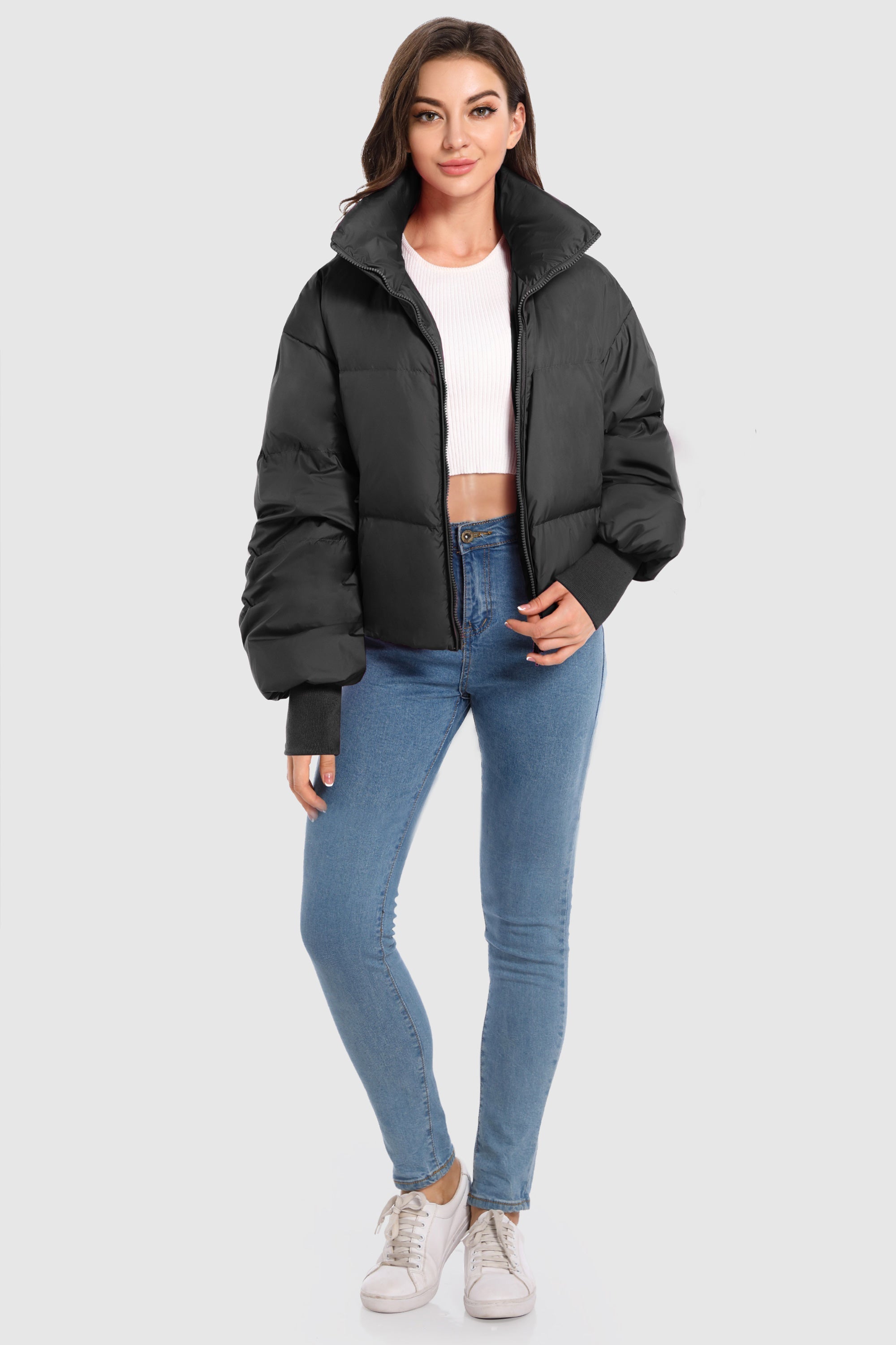 Dela | Κλασικό Κοντό Oversized Πουπουλένιο Παλτό