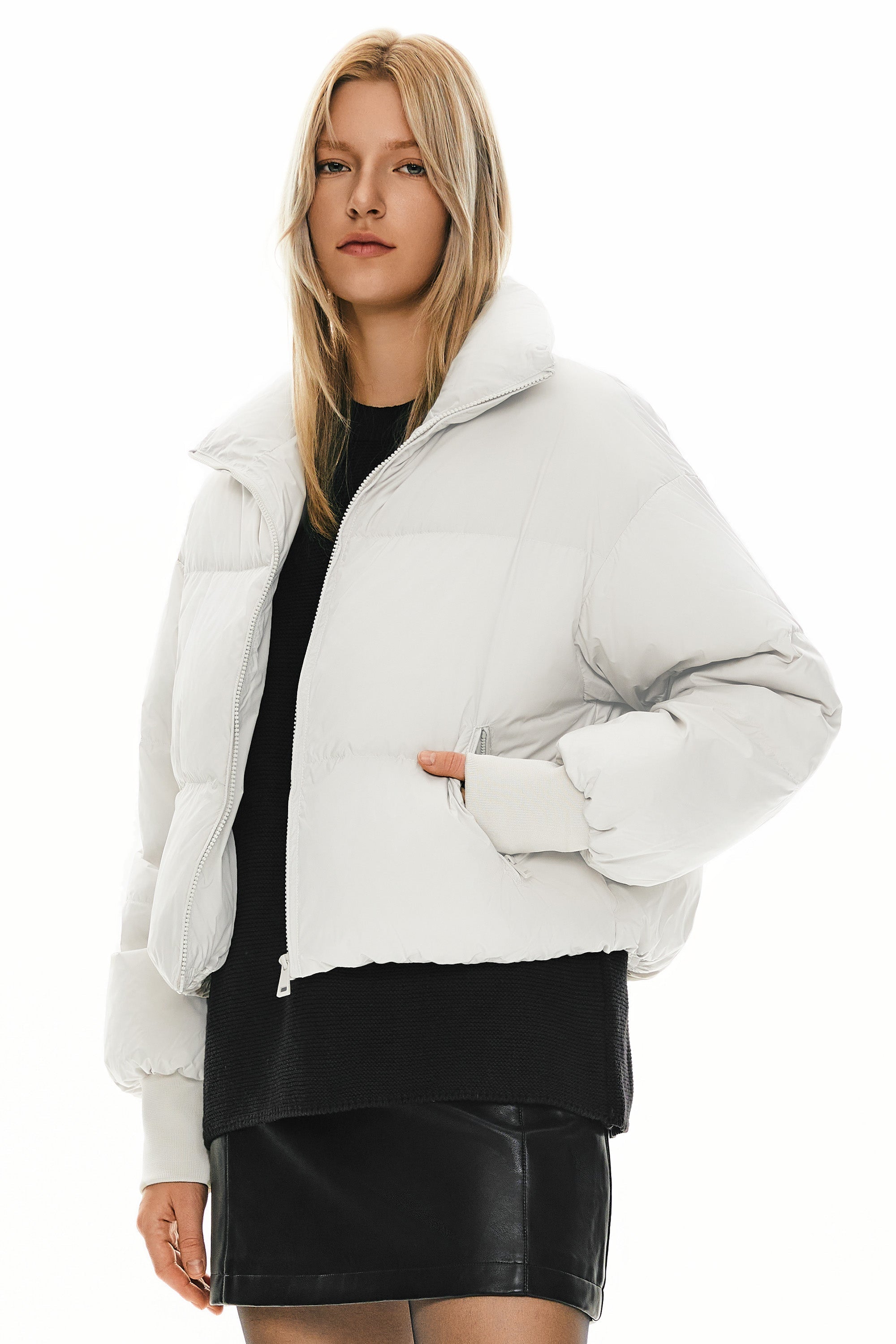 Dela | Κλασικό Κοντό Oversized Πουπουλένιο Παλτό