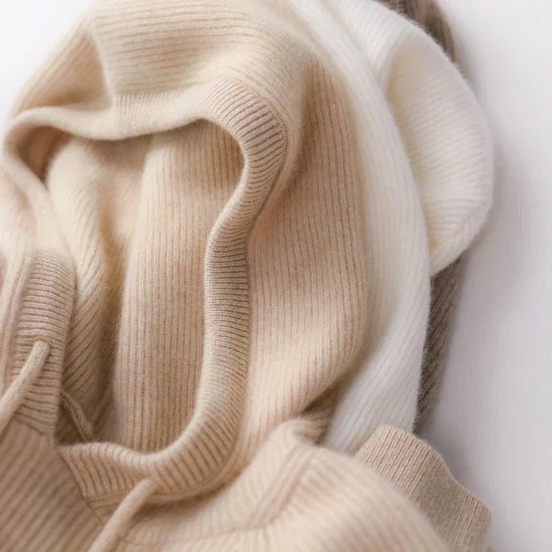 Penny - Πλεκτή Μπλούζα Cashmere με Κουκούλα Calderon (Calderon Cashmere Hood Knit)