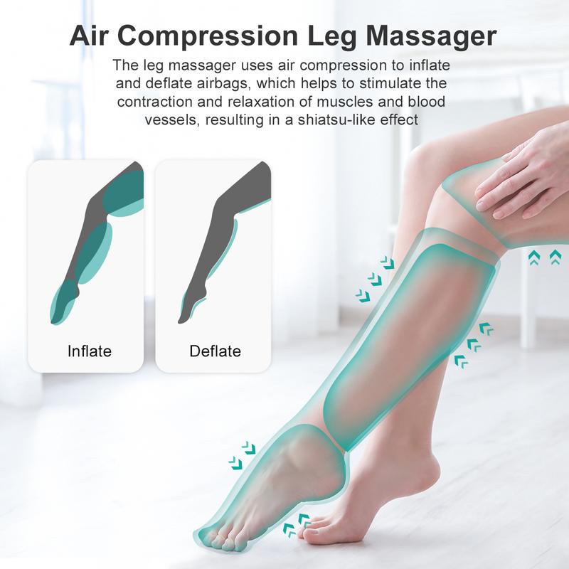 Nekteck Leg Massager for Circulation & Pain Relief