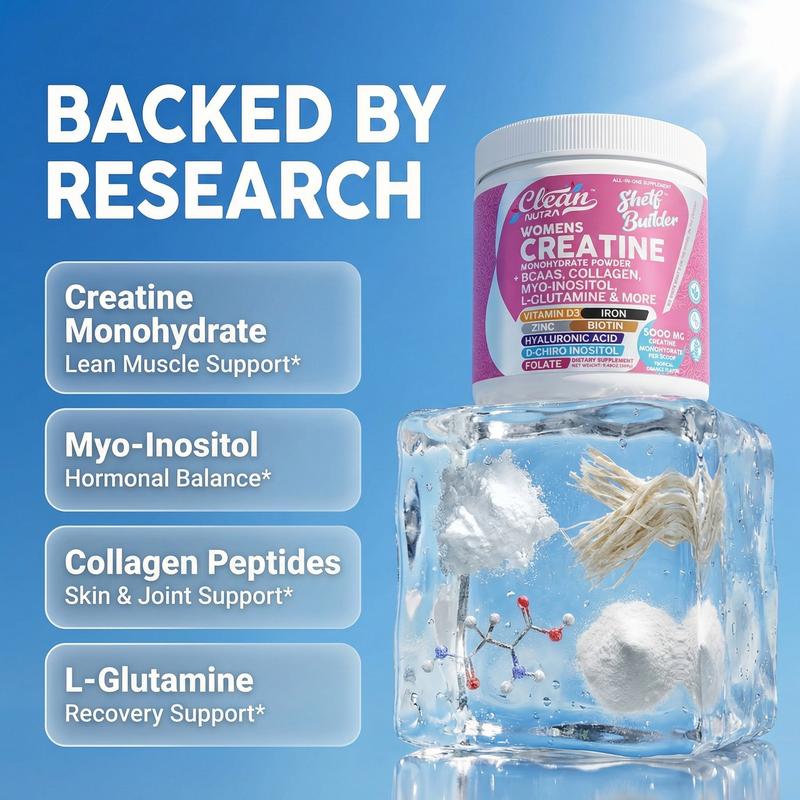 Clean Nutra Women’s Creatine Monohydrate Powder